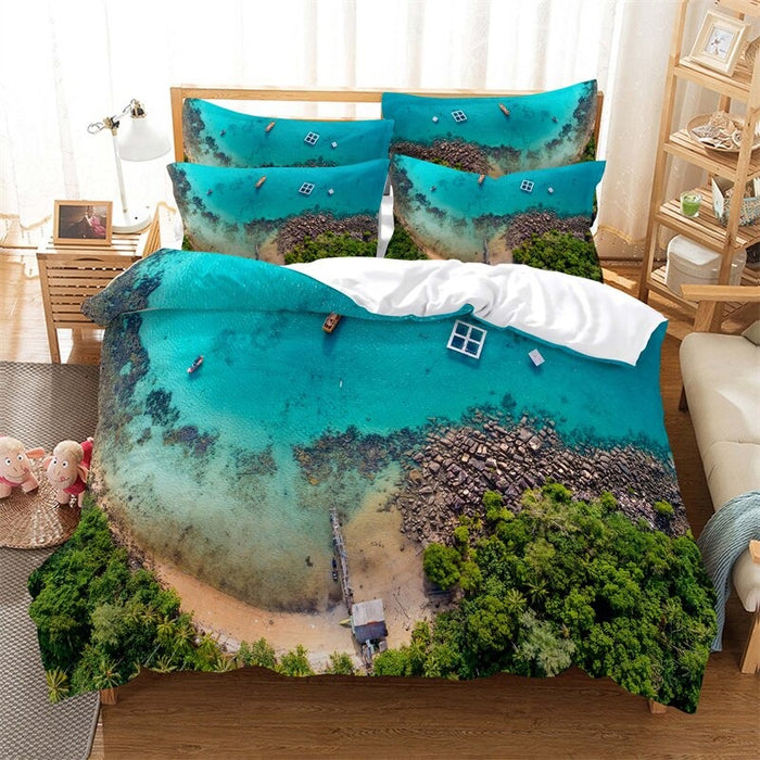 Sea, Ocean Scenery Duvet Cover Sheet Bedding Set