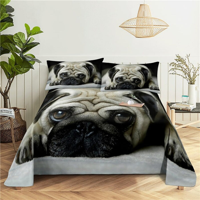 Dog Bed Flat Bedding Set