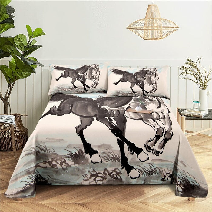 Lake Painting Print Bedding Set