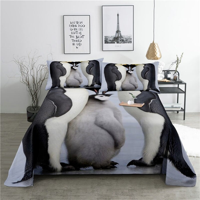 Print Marine Animals Bedding Set