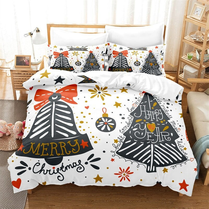 Christmas Tree Bedding Duvet Cover Set