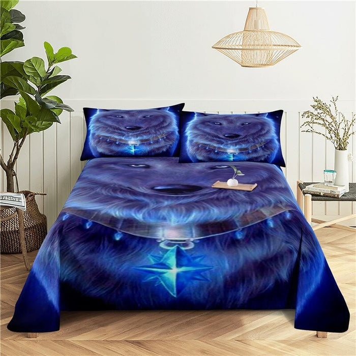 Wolves Print Bedding Set