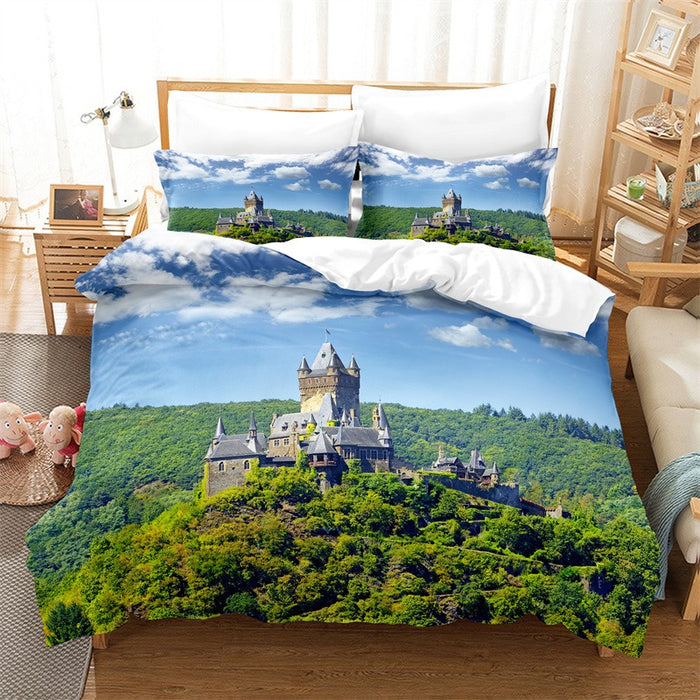 Fashion Landscape Scenery Horse Duvet Cover Set