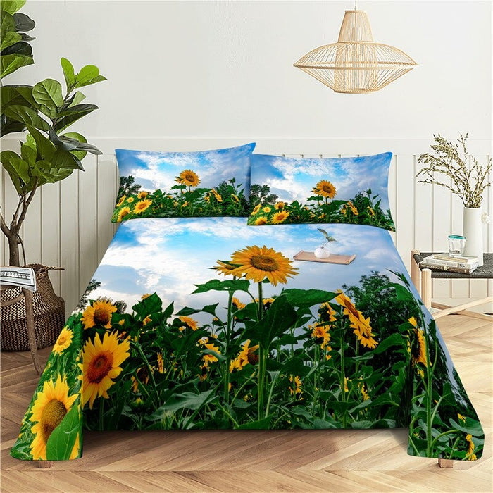 Sunflower Digital Printed Bedding Set