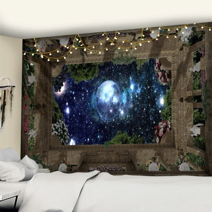 Fantasy Starry Sky Mural Tapestry Wall Hanging