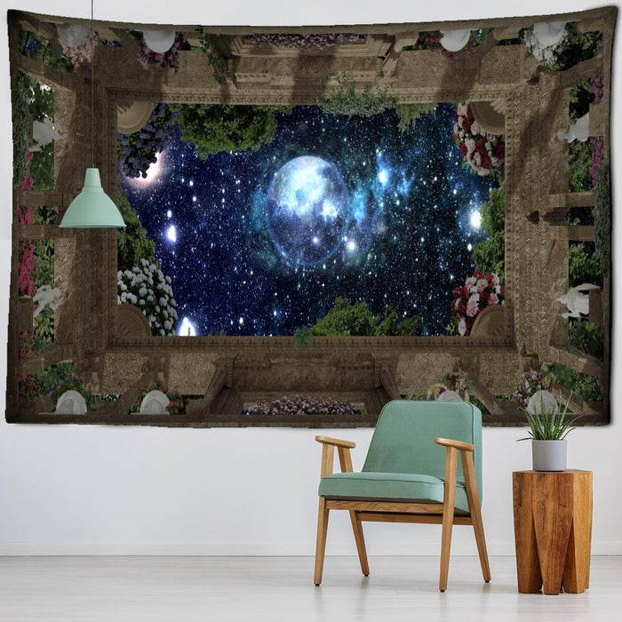 Fantasy Starry Sky Mural Tapestry Wall Hanging