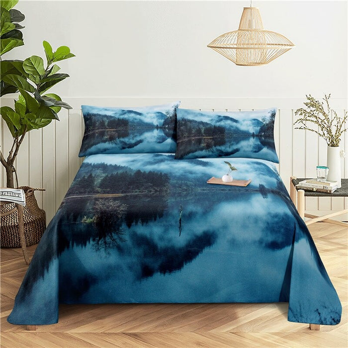 Coastal Scenery Polyester Bedding Set