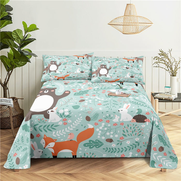 Cartoon Print Bedding Set