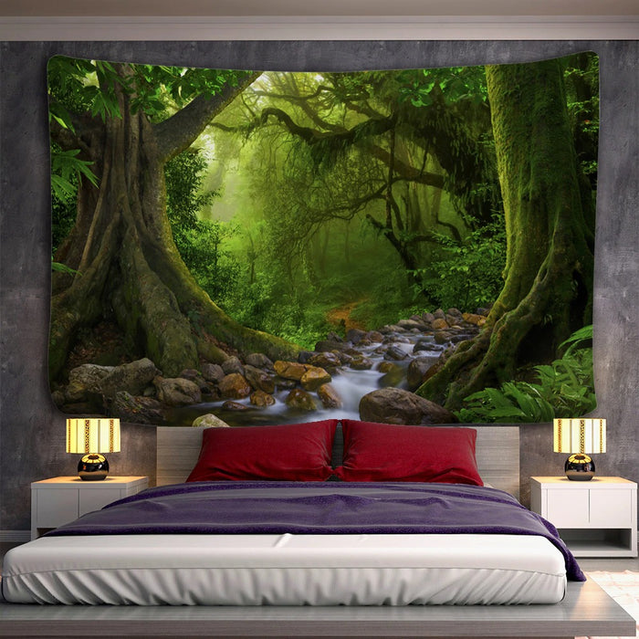 Forest Plant Landscape Tapestry Wall Hanging