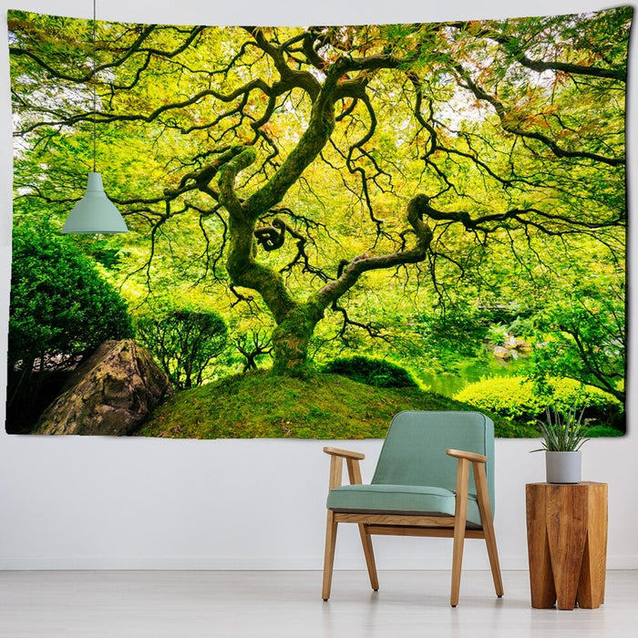 Forest Landscape Tapestry Wall Hanging Tapis Cloth