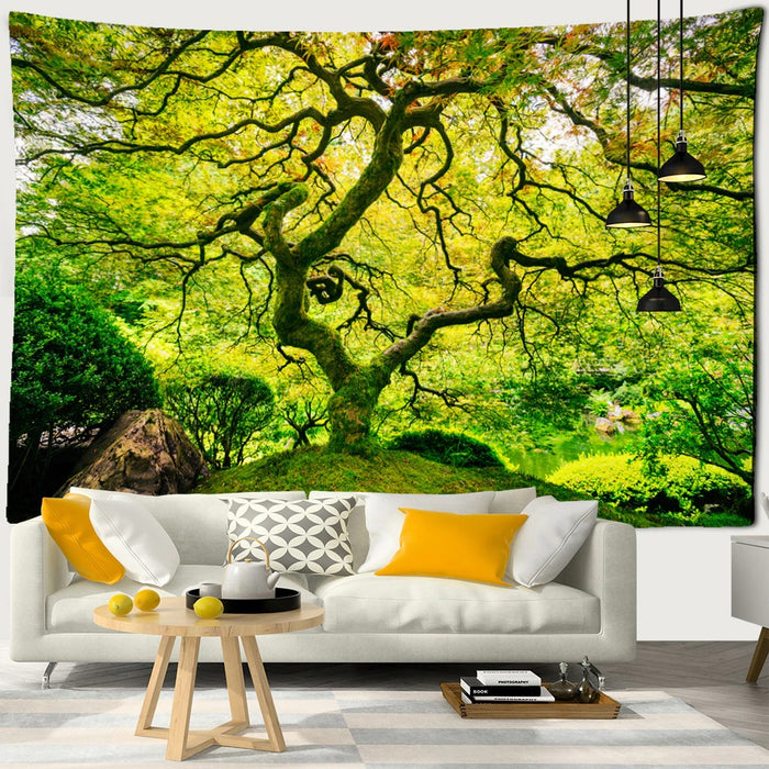 Forest Landscape Tapestry Wall Hanging Tapis Cloth