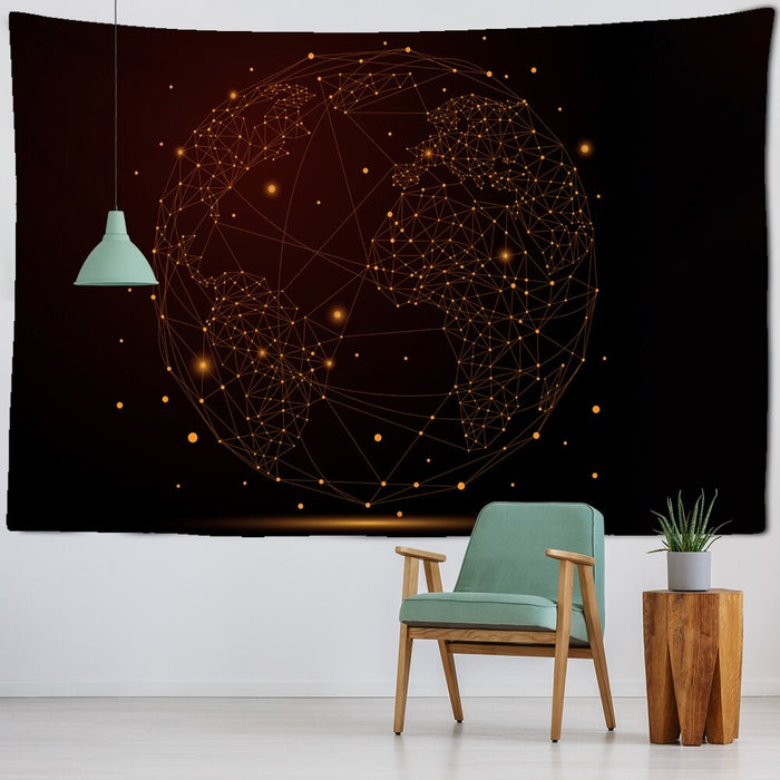 Geometry Universe Tapestry Wall Hanging Tapis Cloth