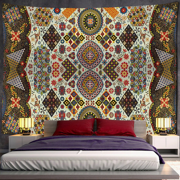 Golden European Pattern Tapestry Wall Hanging