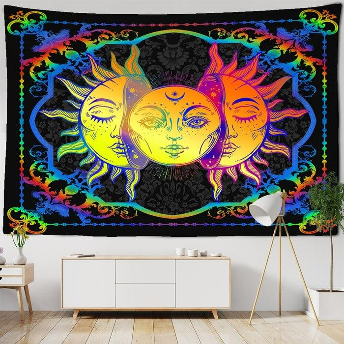 Moon Artwork Tapestry Wall Hanging Tapis Cloth