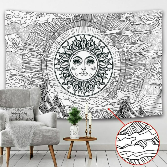 Moon Art Tapestry Wall Hanging Tapis Cloth