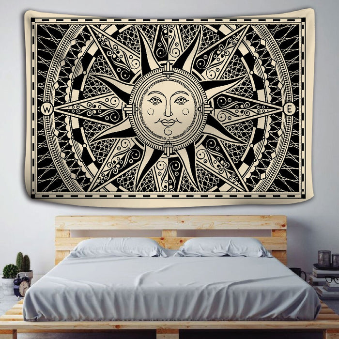 Boho-Decor Astrology Sun Tapestry Wall Hanging Tapis Cloth