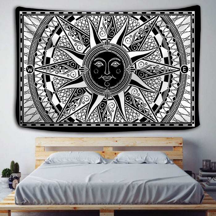 Boho-Decor Astrology Sun Tapestry Wall Hanging Tapis Cloth