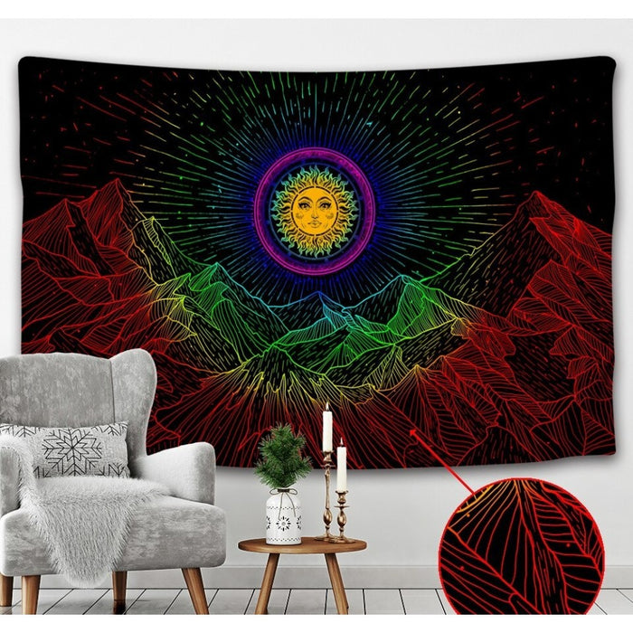Starry Moon Mandala Tapestry Wall Hanging Tapis Cloth