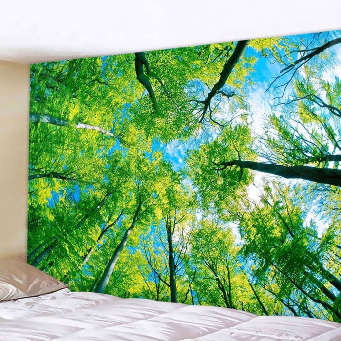 Natural Forest Print Tapestry Wall Hanging Tapis Cloth