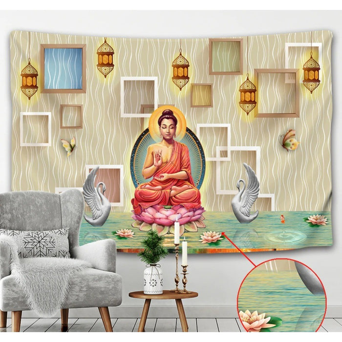 3D Religion Culture Tapestry Wall Hanging Tapis Cloth