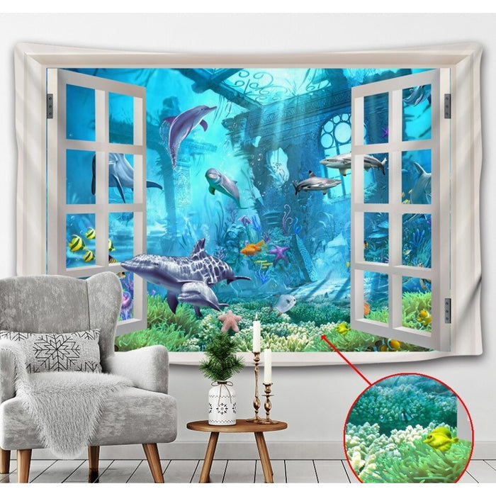 Marine Museum Tapestry Wall Hanging Tapis Cloth