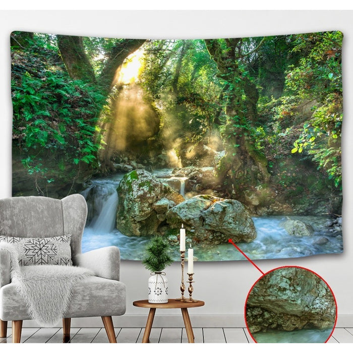 Forest Plant Landscape Tapestry Wall Hanging Tapis Cloth