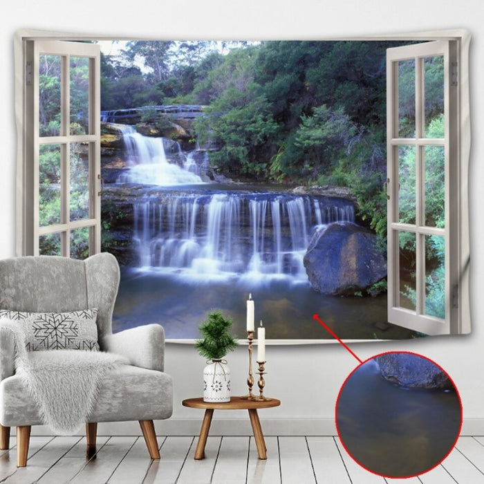 3D Waterfall Tapestry Wall Hanging Tapis Cloth