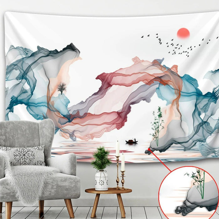 Lite Painting Tapestry Wall Hanging Tapis Cloth