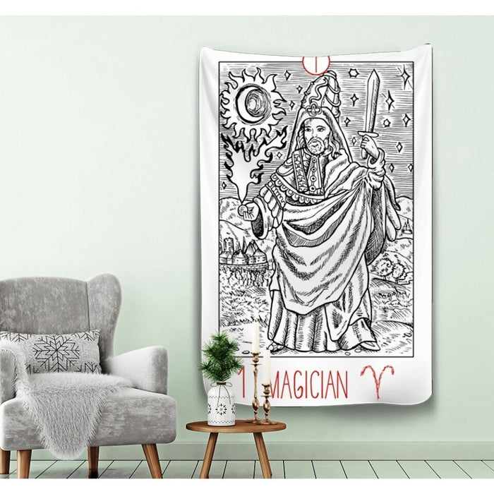 Astrology Divination Tarot Tapestry Wall Hanging Tapis Cloth