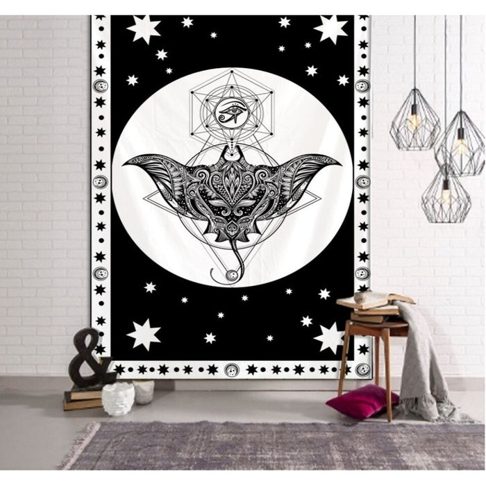 Bohemian Sun And Moon Tapestry Wall Hanging Tapis Cloth