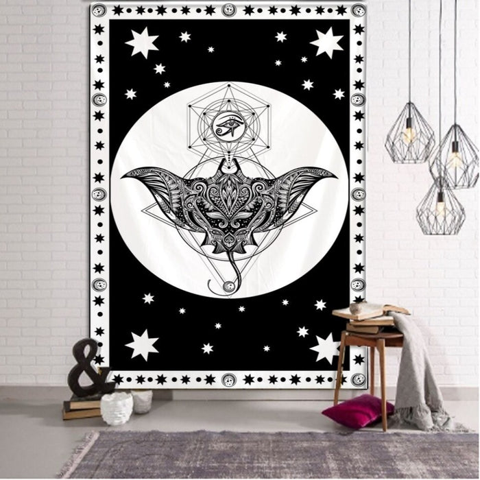 Astrology Sun-Moon Tapestry Wall Hanging Tapis Cloth