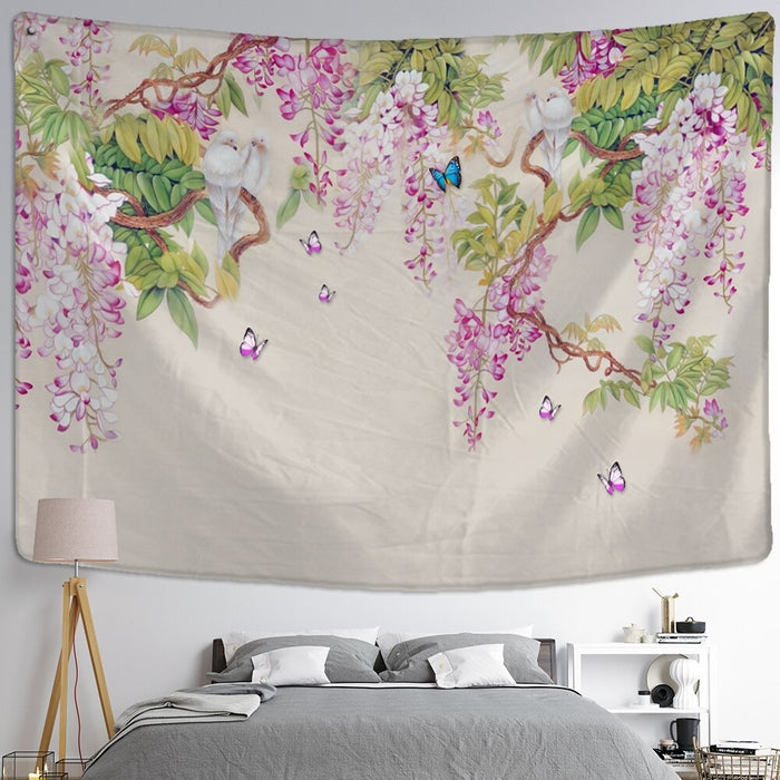 Vintage Floral Decorative Tapestry Wall Hanging