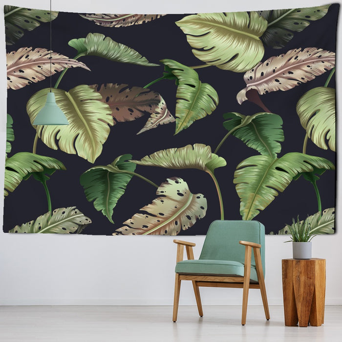 Tropical Leaf Tapestry Wall Hanging Tapis Cloth