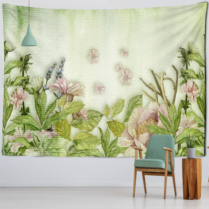 Simple Plants Tapestry Wall Hanging Tapis Cloth