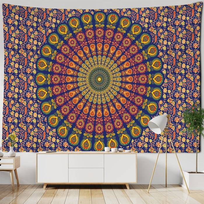 Cyclical Shaped Tapestry Wall Hanging Tapis Cloth