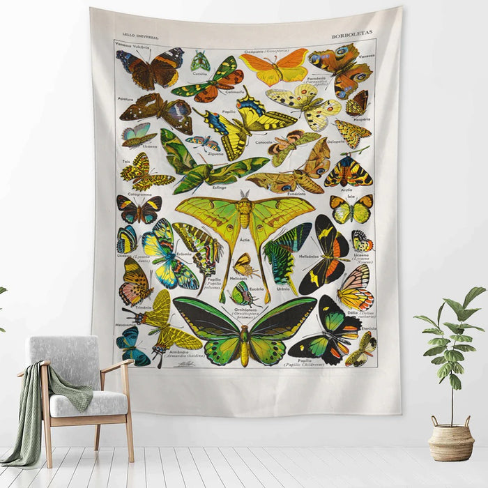 Botanical Cactus Tapestry Wall Hanging Tapis Cloth