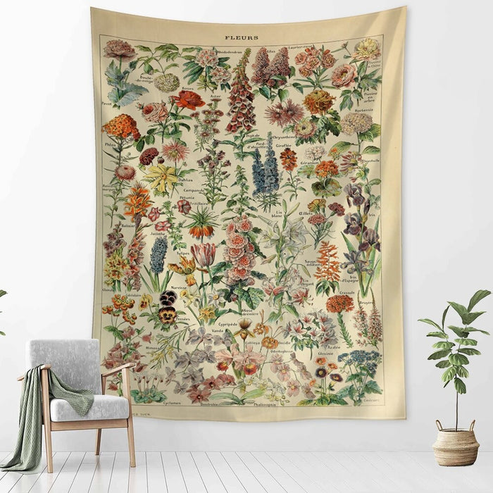 Botanical Cactus Tapestry Wall Hanging Tapis Cloth