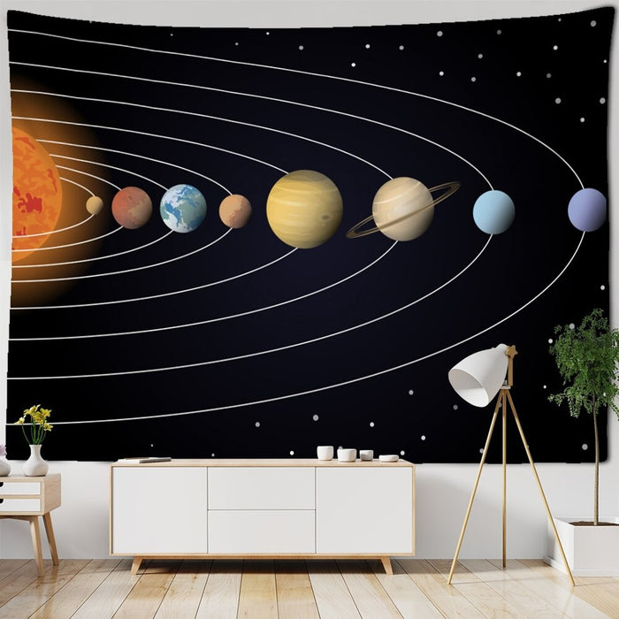 Astronaut Planet Tapestry Wall Hanging Tapis Cloth