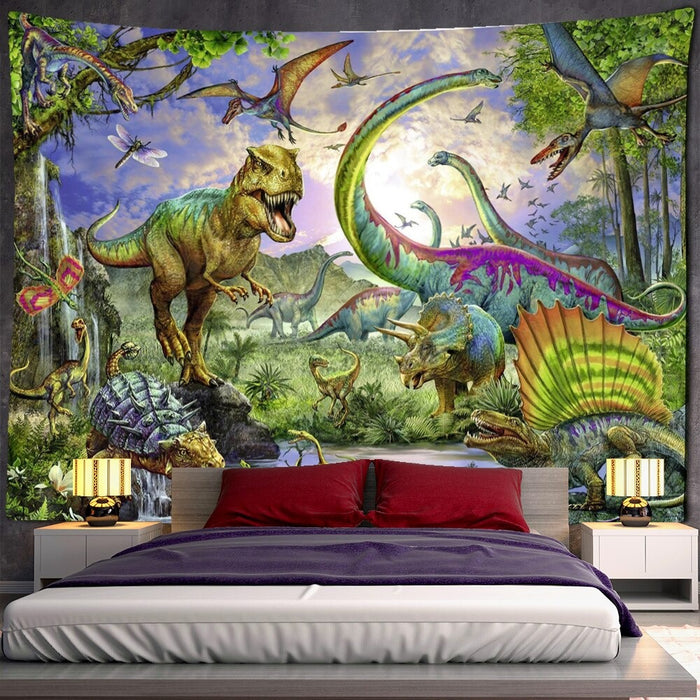 Tropical Jungle Animal Tapestry Wall Hanging