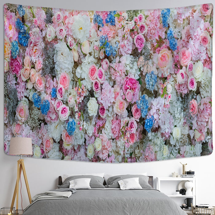 Colorful Flowers Tapestry Wall Hanging Tapis Cloth