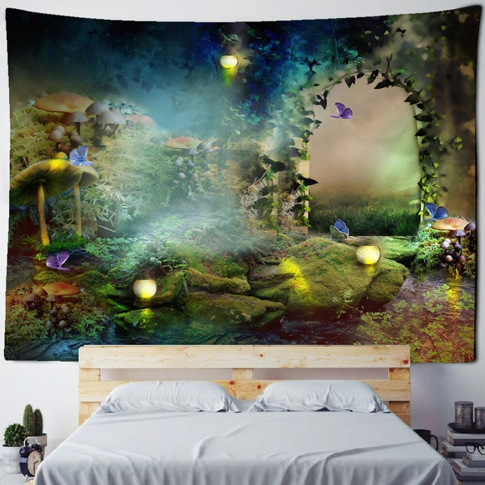 Fantasy Forest Tapestry Wall Hanging Tapis Cloth