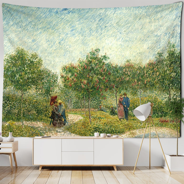 Oil Painting Tapestry Wall Hanging Tapis Cloth