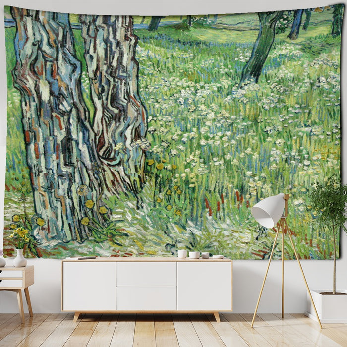 Idyllic Scenery Tapestry Wall Hanging Tapis Cloth