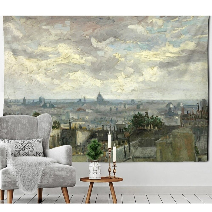 City View Art Tapestry Wall Hanging Tapis Cloth