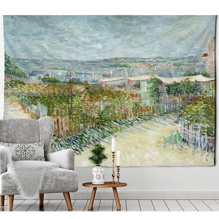 City View Art Tapestry Wall Hanging Tapis Cloth