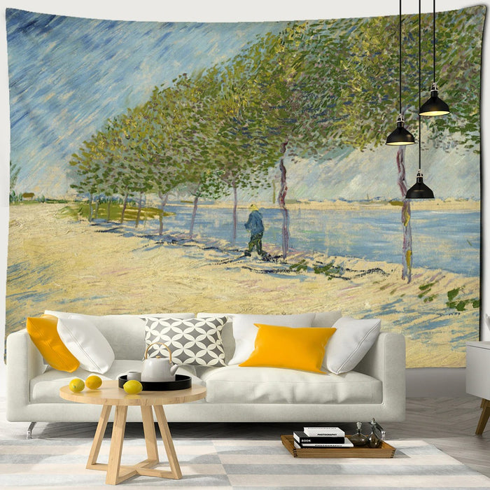 Nature Scene Tapestry Wall Hanging Tapis Cloth