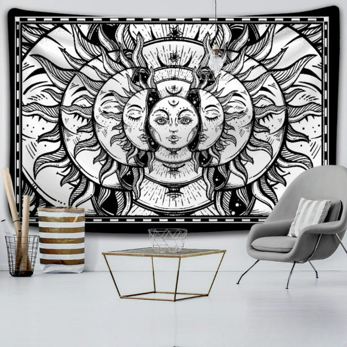 Moon Art Tapestry Wall Hanging Tapis Cloth