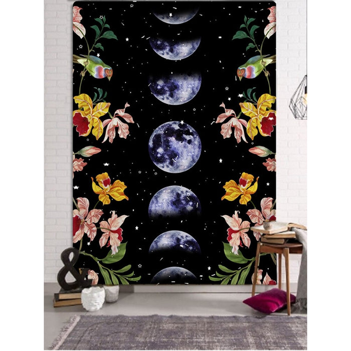 Moon Print Tapestry Wall Hanging Tapis Cloth
