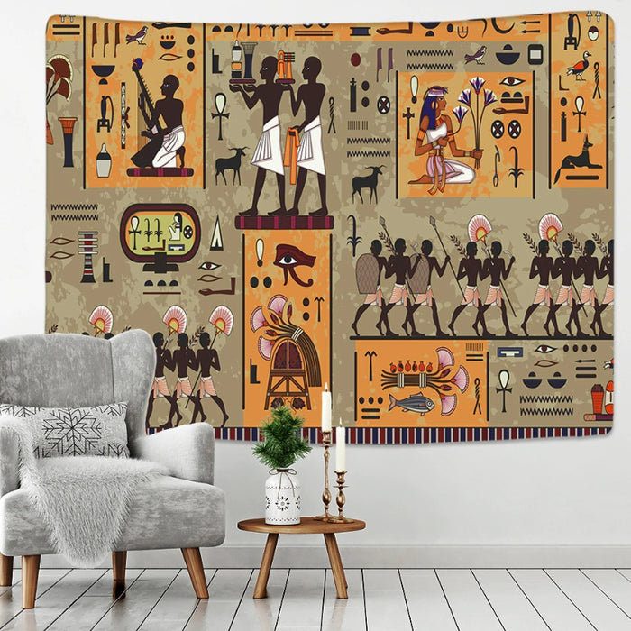 Egyptian Art Tapestry Wall Hanging Tapis Cloth