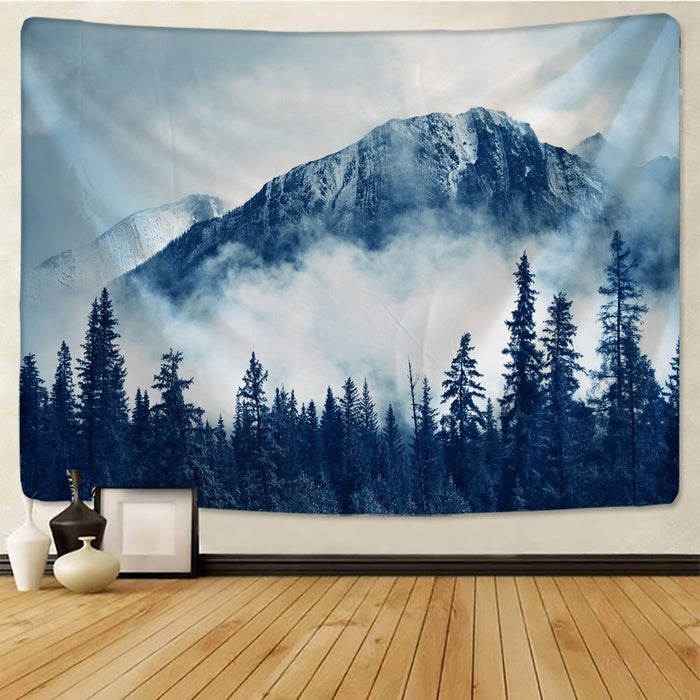 Mountains Forest Tapestry Wall Hanging Tapis Cloth